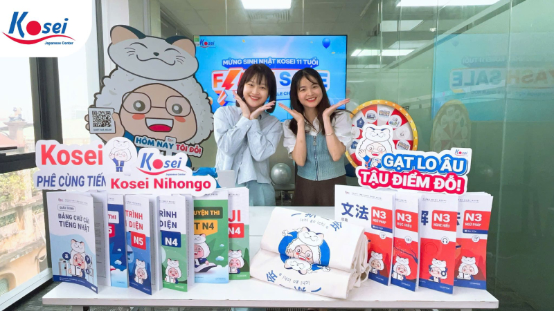 Giáo trình Quyết Chiến N3 độc quyền do đội ngũ các Sensei giàu kinh nghiệm của Kosei biên soạn